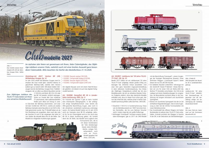 TT-Clubmodelle 2027